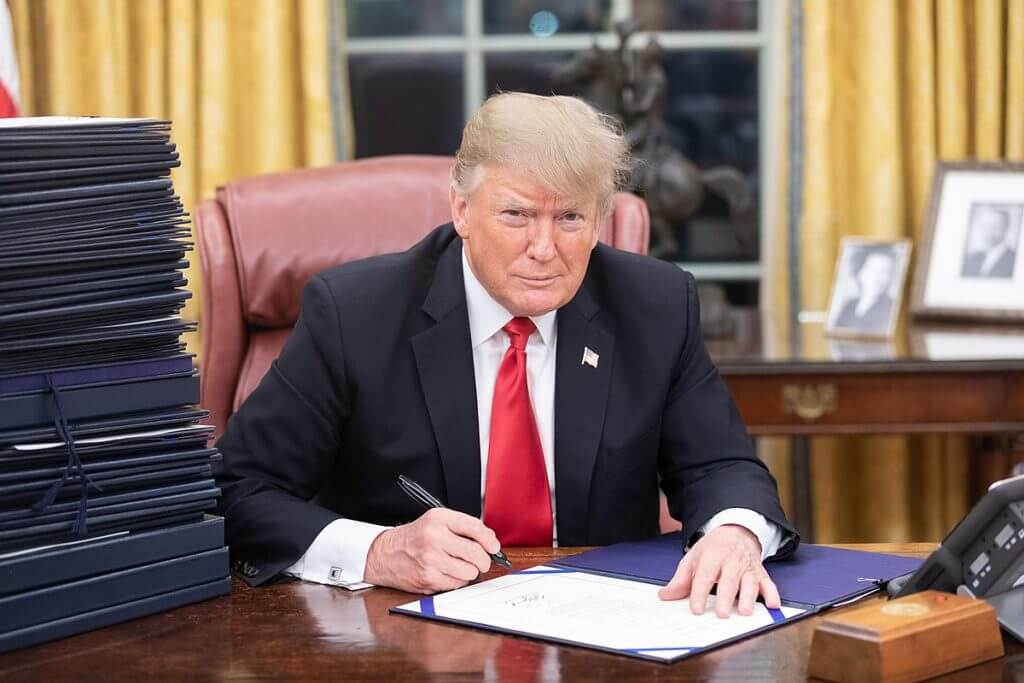 President Trump at Desk